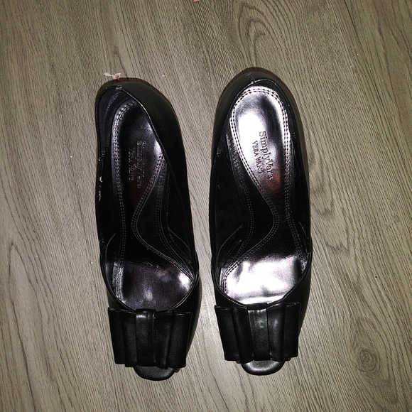 Black Open Toe Heel - Picture 4 of 10